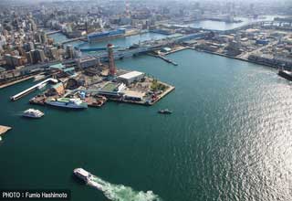 Hakata port in Fukuoka