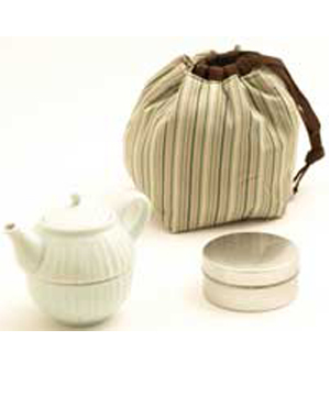 Tea pot and cups